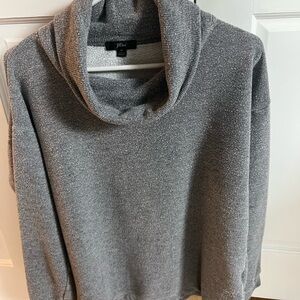 J. Crew Women's Charcoal Cowl Neck Sweater
